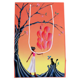 Cute Ballerina & Cat Night Himlar