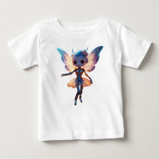 Cute Ballerina Dancing Robot Pixie T Shirt (Framsida)