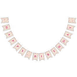 Cute Ballerina Girl Födelsedagsfest Vimplar