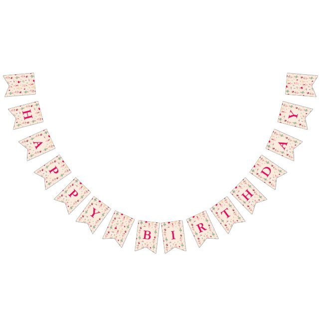 Cute Ballerina Girl Födelsedagsfest Vimplar (Alla)