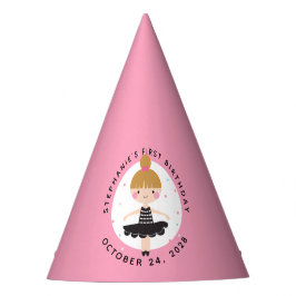 Cute Ballerina i Black Dress Barns födelsedag Part