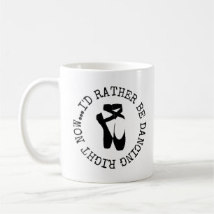 Cute Ballerina Pointe Shoes Kaffemugg