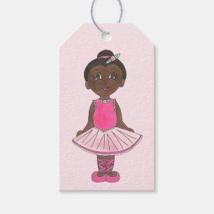 Cute Ballerina Rosa Tutu Ballet Girl Dance Teacher Presentetikett