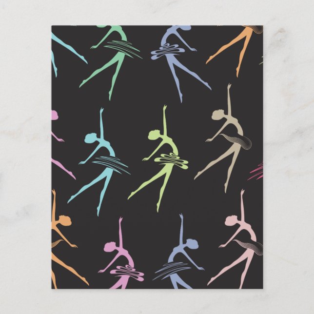 Cute Ballerina Scrapbook Papper (Framsida)