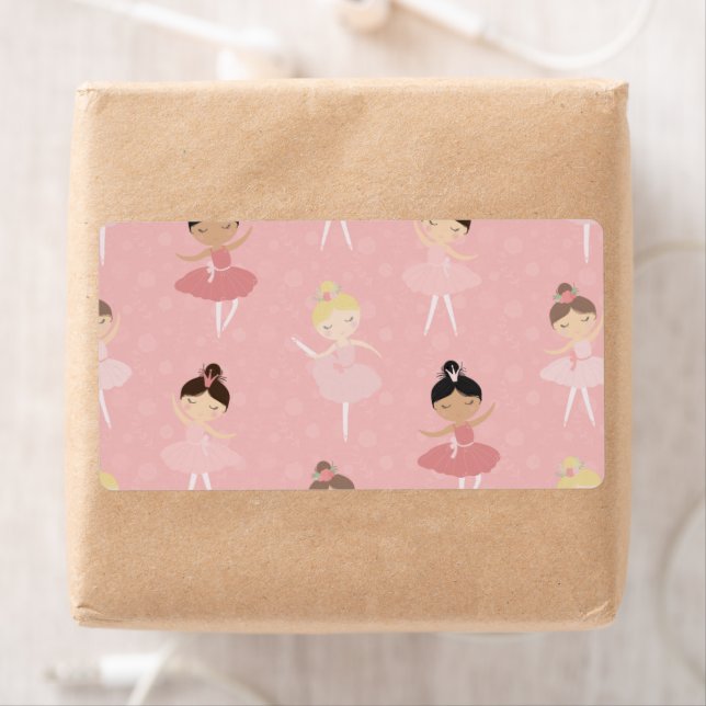 Cute Ballerina, Women & Girls, Ballet Gift Mönster Fraktsedel (Insitu)