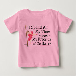 Cute Ballet Barre Funny Ballerina Dancer T-shirt