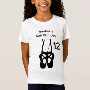 Cute Ballet Dancer Ben & Tofflor födelsedag T Shirt