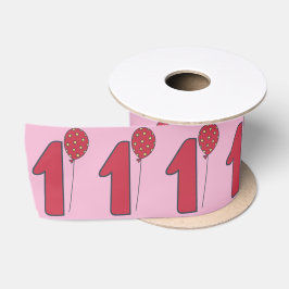 Cute Balloations - Rosa och röda barn 1:a födelsed