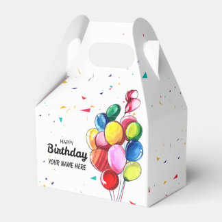 Cute Balloon Birthday i Namn Presentaskar