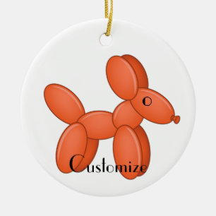 Cute Balloon Hund Thunder_Cove Julgransprydnad Keramik