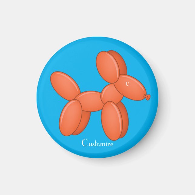 Cute Balloon Hund Thunder_Cove Magnet (Framsidan)