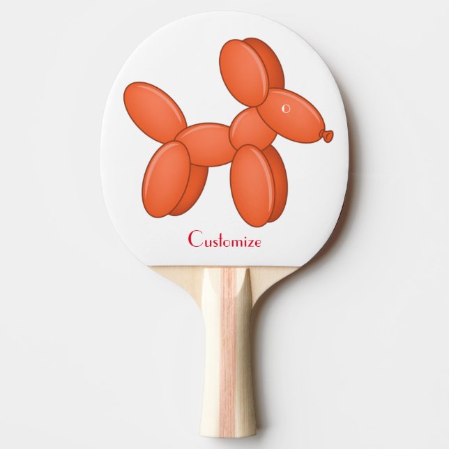 Cute Balloon Hund Thunder_Cove Pingisracket (Framsidan)