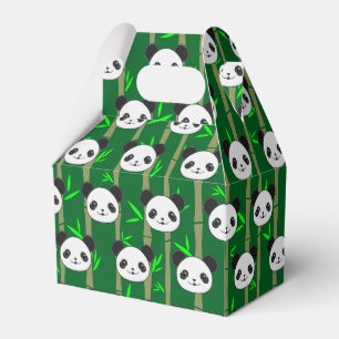 Cute Bamboo Panda Mönster Anpassningsbar Presentaskar