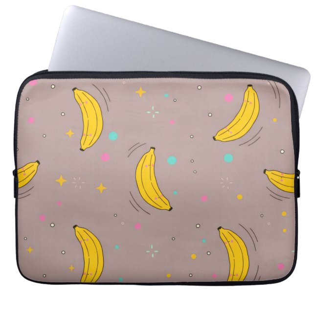 Cute Banana All-Over Print Laptop Fodral (Framsidan)