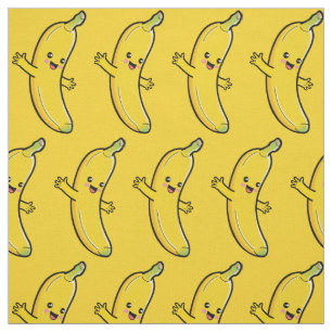 Cute Banana anpassningsbar färg Tyg