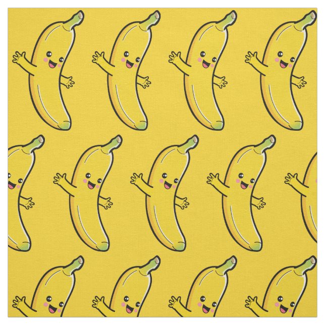 Cute Banana anpassningsbar färg Tyg (Provkarta)