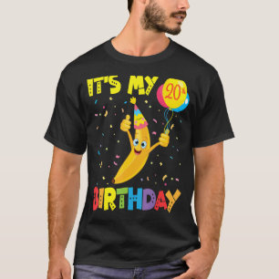 Cute Banana Ansikte Balloons Lycklig, du är min 20 T Shirt