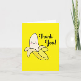 Cute Banana Barns födelsedag Kawaii Kort