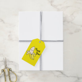 Cute Banana Barns födelsedag Kawaii Presentetikett