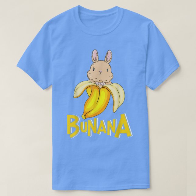 Cute Banana Bunny Rabbit 127 T Shirt (Design framsida)