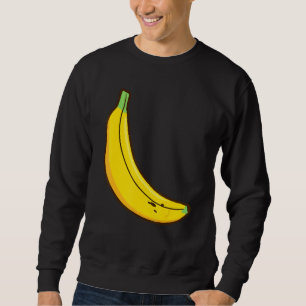 Cute Banana Fruit Halloween Costume Banana Vegan L Lång Ärmad Tröja