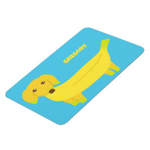 Cute Banana Hund Personlig Magnet