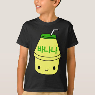 Cute Banana Mjölk koreanska Kpop Japan Harajuku Ka T Shirt