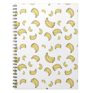 Cute Banana Pattern | Hand Drawn Banana Aesthetic  Anteckningsbok