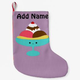 Cute Banana Split Liten Julstrumpa