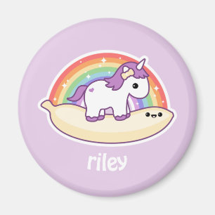 Cute Banana Unicorn Magnet