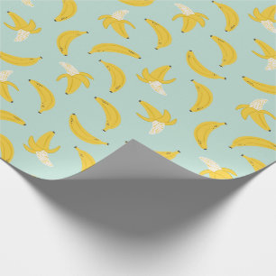 Cute Bananas (ljusblå) Presentpapper