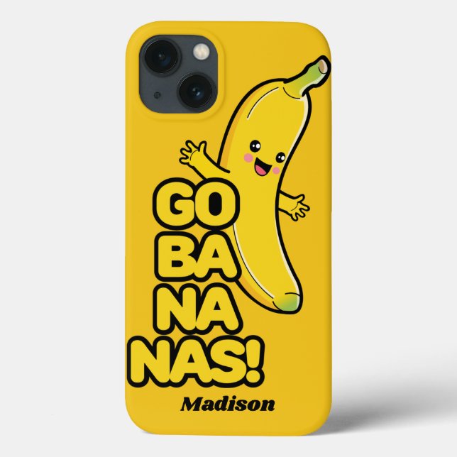 Cute Bananas telefonärenden med användarnamn (Baksida)