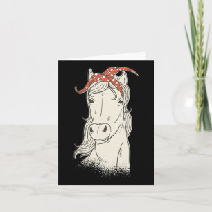 Cute Bandana Horse  Kort