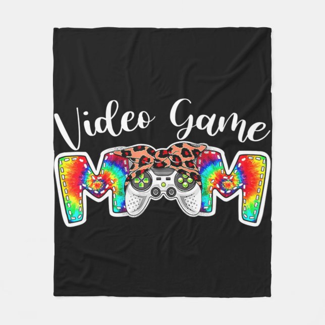 Cute Bandana Video Game Mamma Sport Tie Dye Mor Fleecefilt (Framsidan)