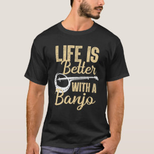 Cute Banjo För manar Women Bluegräs Land Music B T Shirt