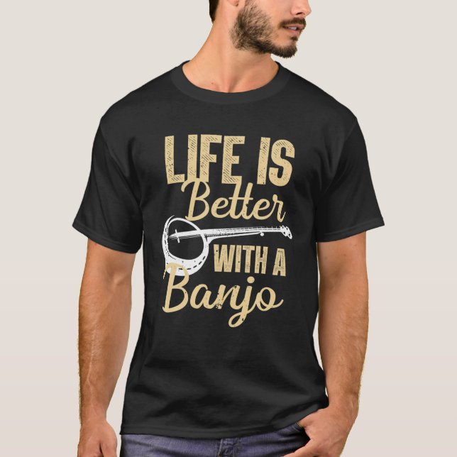 Cute Banjo För manar Women Bluegräs Land Music B T Shirt (Framsida)