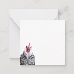 Cute Bantam Cochin Hen Photo Flat Note Cards Anteckningskort