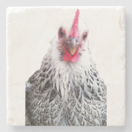 Cute Bantam Cochin Hen Photo Stone Coaster Stenunderlägg