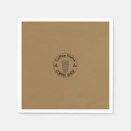 Cute Barista Obsessivt Coffee café Pappersservett