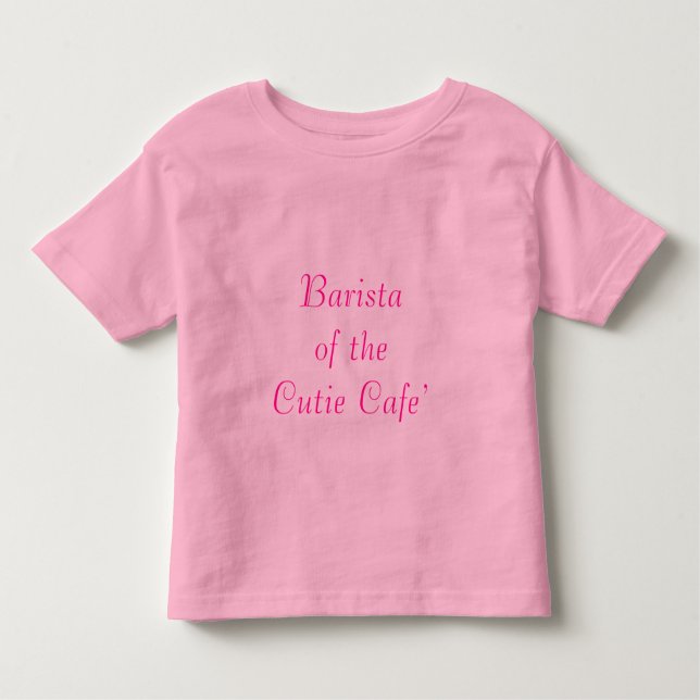 Cute Barista of the Cutie Cafe' Quote Tee (Framsida)