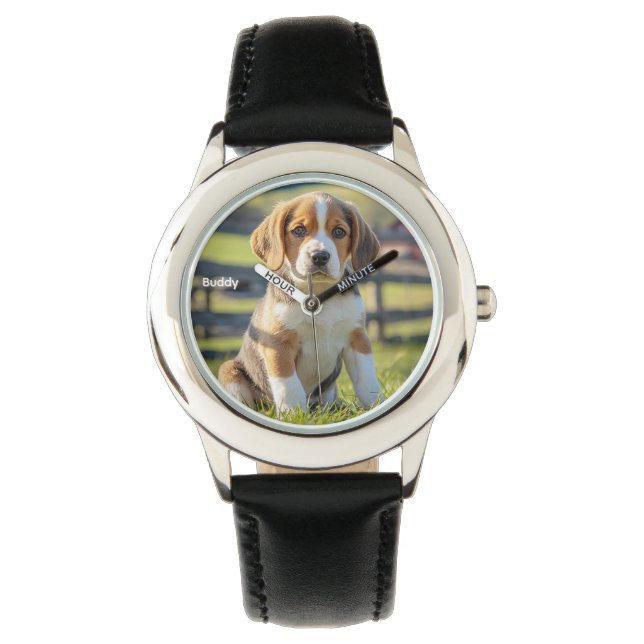 Cute Barn Beagle-Personlig Armbandsur (Framsida)