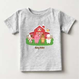 Cute Barn Boskap Baby T Shirt