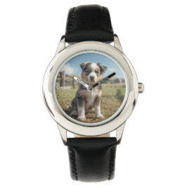 Cute Barn Cattle Hund Personlig Armbandsur