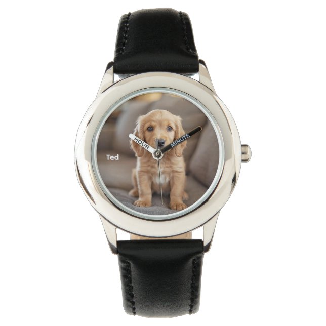 Cute Barn Cocker Spanska Personligen Armbandsur (Framsida)