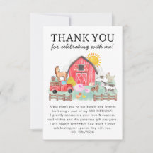 Cute Barnyard Animals Kids Farm Birthday Tack