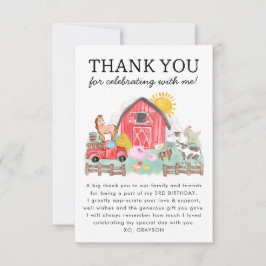 Cute Barnyard Animals Kids Farm Birthday Tack