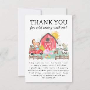 Cute Barnyard Animals Kids Farm Birthday Tack