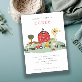 Cute Barnyard-djur, oavsett ålder, Inbjudan