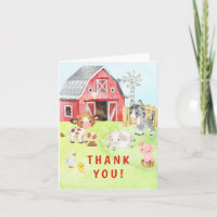 Cute Barnyard Friends Baby Shower Tack
