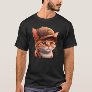 Cute Baseball Cap-kapsyl för färgning T Shirt